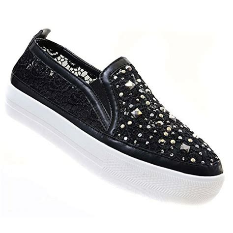 rhinestone slip on sneakers.